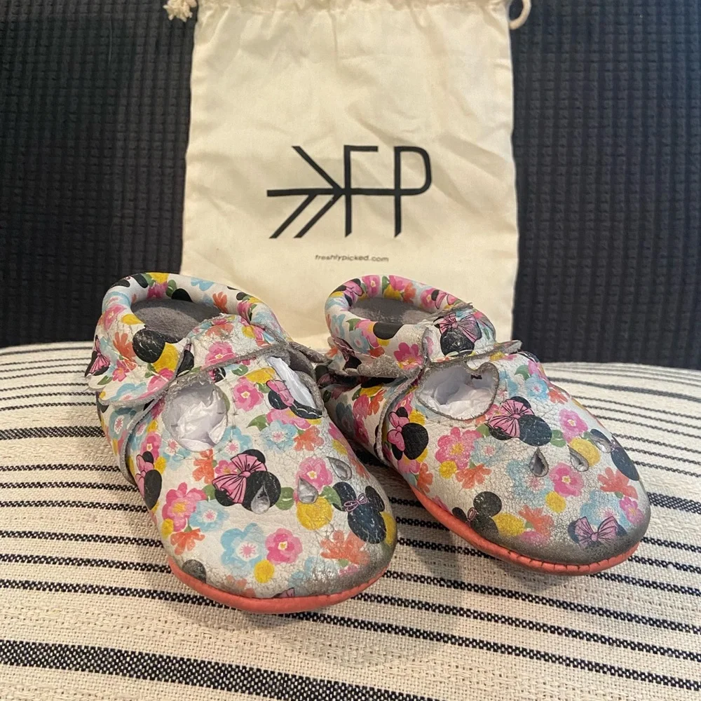 Freshly Picked Floral Minnie Mary Jane Moccasins